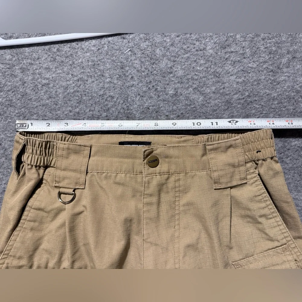 CQR Tactical Utility Cargo Pants mens 30x30 brown work comfort stretch waist